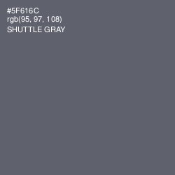 #5F616C - Shuttle Gray Color Image